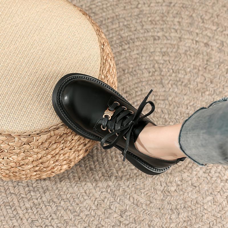 Leather Loafers Women s New All-match Round Toe Uniform Single Shoes Thick Bottom British Style Small Leather Shoes Women
Leather Loafers Women s New All-match Round Toe Uniform Single Shoes Thick Bottom British Style Small Leather Shoes Women