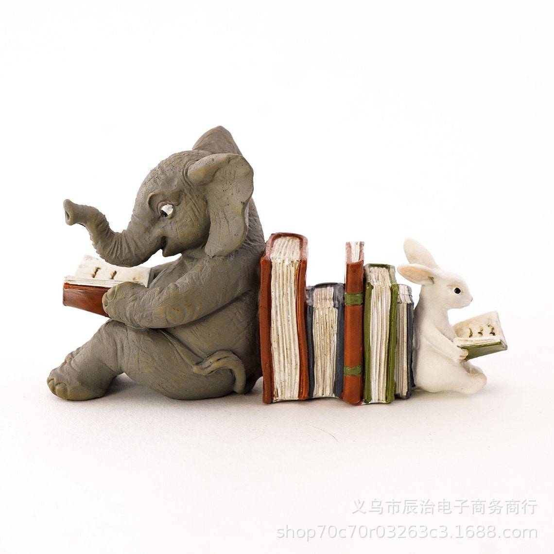 Elephant and Rabbit Reading Garden Rabbit Elephant Resin Crafts Ornament Home Decoration Garden Decoration
Elephant and Rabbit Reading Garden Rabbit Elephant Resin Crafts Ornament Home Decoration Garden Decoration
