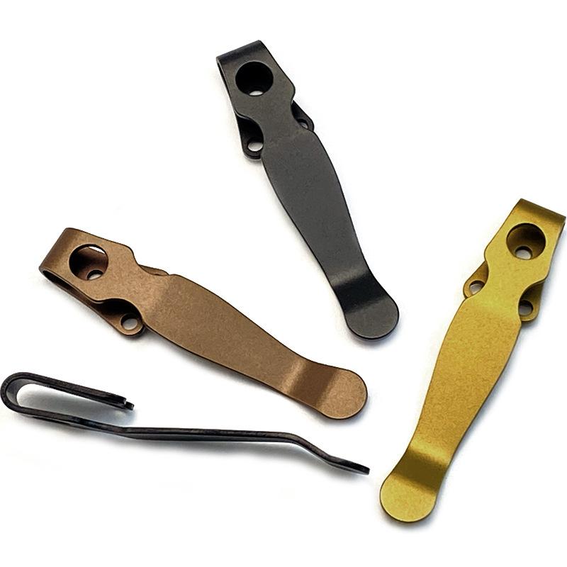4 Colors Custom Made Titanium Alloy Knife Pocket Clip Clamp For Genuine C229 Shaman Knives DIY Making Accessories Part рожевий колір золота
4 Colors Custom Made Titanium Alloy Knife Pocket Clip Clamp For Genuine C229 Shaman Knives DIY Making Accessories Part рожевий колір золота