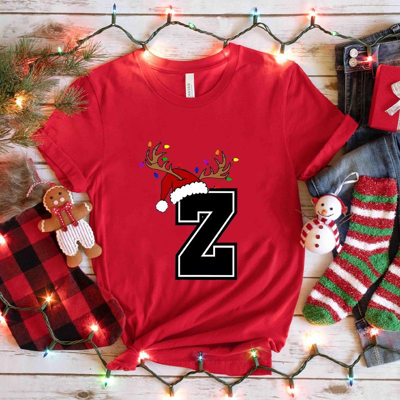 Casual Womens Tshirt with AZ Christmas Alphabet Print Santa Holiday Graphic Perfect for Xmas Party Parties and Casual Wear S
Casual Womens Tshirt with AZ Christmas Alphabet Print Santa Holiday Graphic Perfect for Xmas Party Parties and Casual Wear S