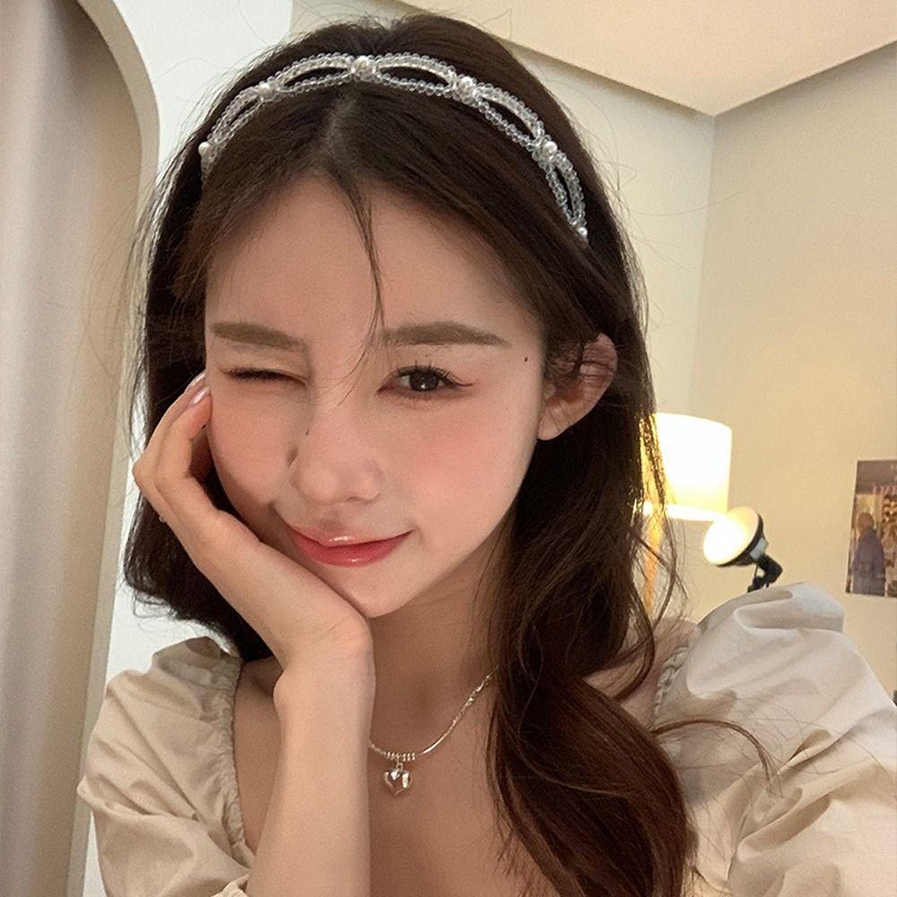 Non Slip Hairbands For Wash Face Women Hair Hoop Crystal Pearl Bow Headband Korean Hairband crystal
Non Slip Hairbands For Wash Face Women Hair Hoop Crystal Pearl Bow Headband Korean Hairband crystal