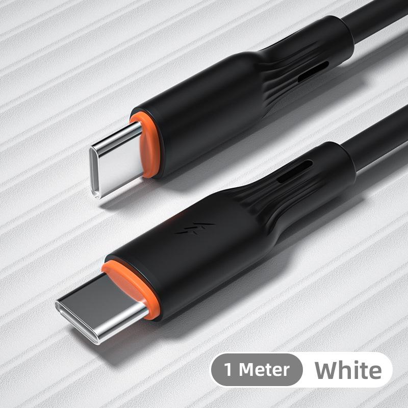 Type-C to C Silicone Data Cable чорний
Type-C to C Silicone Data Cable чорний