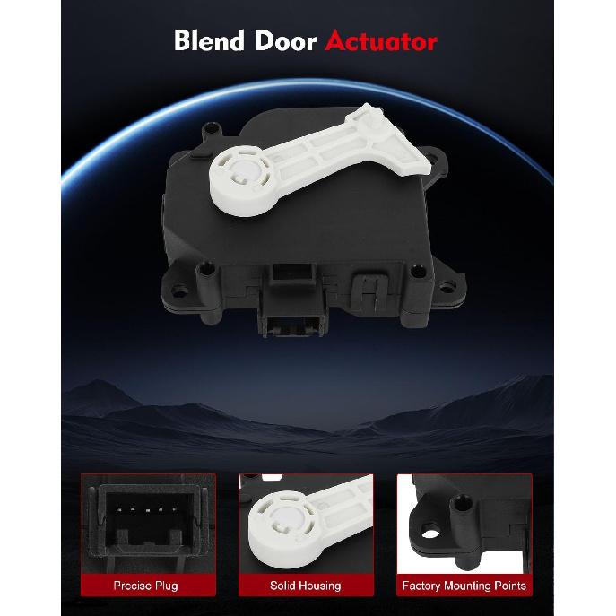Premium A/C HAVC Heater Blend Door Actuator with Recirculation Function - Direct Fit Replacement for Toyota Sequoia (2008-2019), for Sienna
Premium A/C HAVC Heater Blend Door Actuator with Recirculation Function - Direct Fit Replacement for Toyota Sequoia (2008-2019), for Sienna