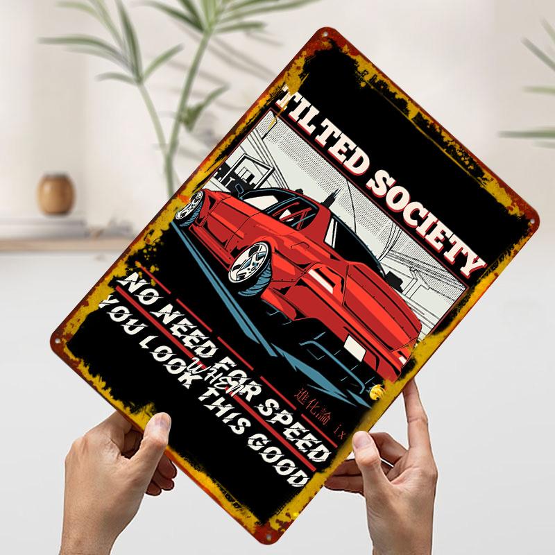 Tilted Society Car Graphic Poster Customized Vintage Metal Signs Wall Art Retro Tin Plaque for Garage Decoration Living Room 7.9x11.8In(20x30cm)
Tilted Society Car Graphic Poster Customized Vintage Metal Signs Wall Art Retro Tin Plaque for Garage Decoration Living Room 7.9x11.8In(20x30cm)