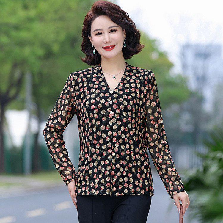 Plus Size V-Neck Long-Sleeve Printed Top for Women - Slimming Spring/Summer Fashion 2XL
Plus Size V-Neck Long-Sleeve Printed Top for Women - Slimming Spring/Summer Fashion 2XL