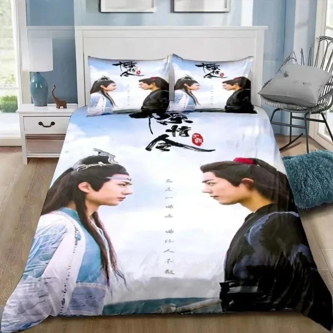 Comforter The Untamed Drama Bedding Set Xiao Zhan Wang Yi Bo Bedding For Boy Girl Set Home Decoration Single Twin Full Queen King Size Comforter (quilt)-EU Single(135*200cm)3pcs
Comforter The Untamed Drama Bedding Set Xiao Zhan Wang Yi Bo Bedding For Boy Girl Set Home Decoration Single Twin Full Queen King Size Comforter (quilt)-EU Single(135*200cm)3pcs