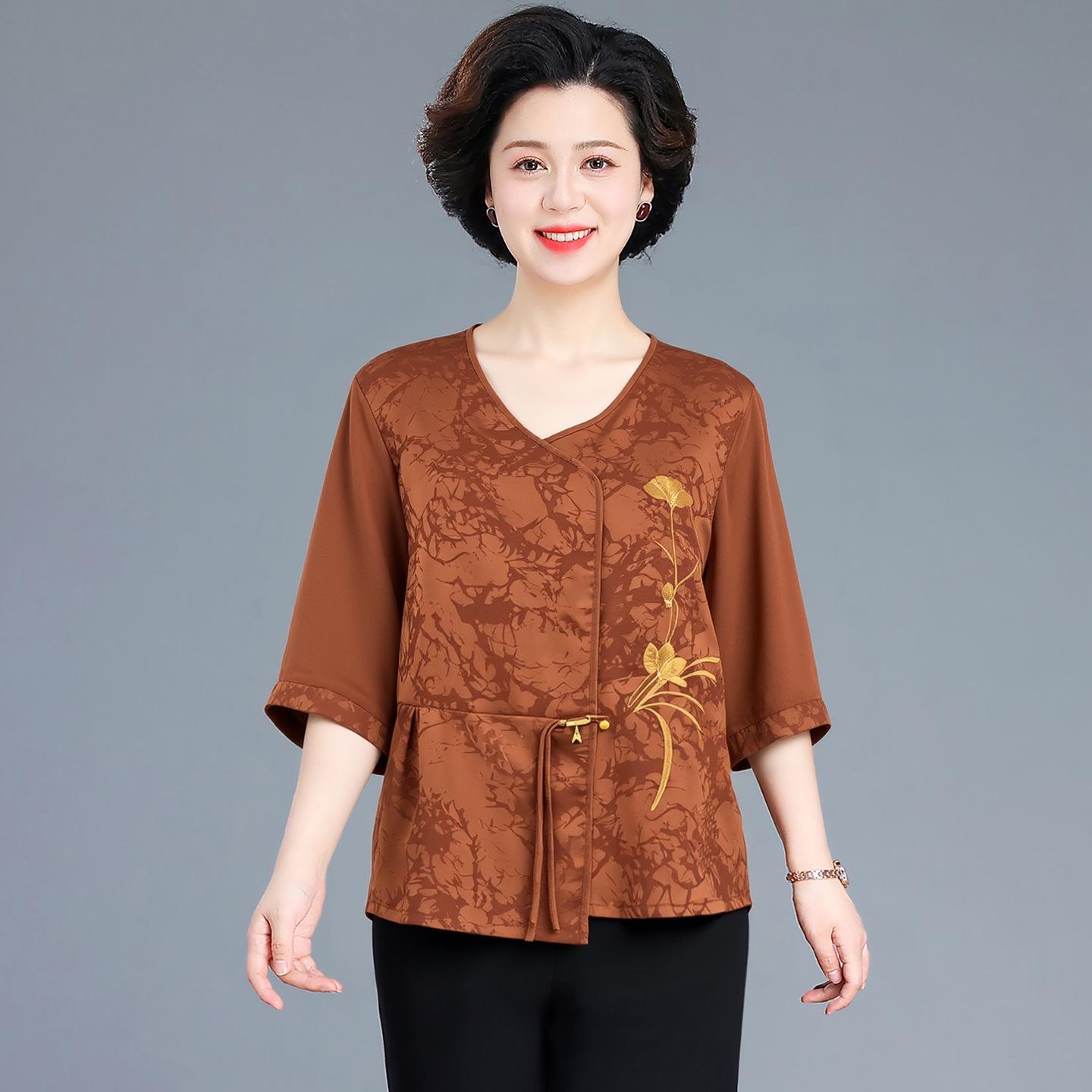 2026 Chic Mid-Sleeve Blouse & Pants Set for Middle-Aged and Elderly Women - New Chinese Style Summer Wear XXL
2026 Chic Mid-Sleeve Blouse & Pants Set for Middle-Aged and Elderly Women - New Chinese Style Summer Wear XXL