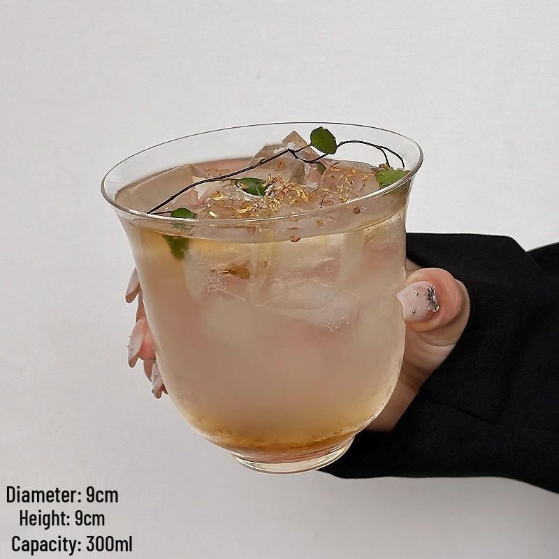 Wide-Mouth Glass Cups: Ins Style Chinese Kung Fu & Cocktail Series, Ideal for Iced Coffee and Lattes 301-400ml
Wide-Mouth Glass Cups: Ins Style Chinese Kung Fu & Cocktail Series, Ideal for Iced Coffee and Lattes 301-400ml