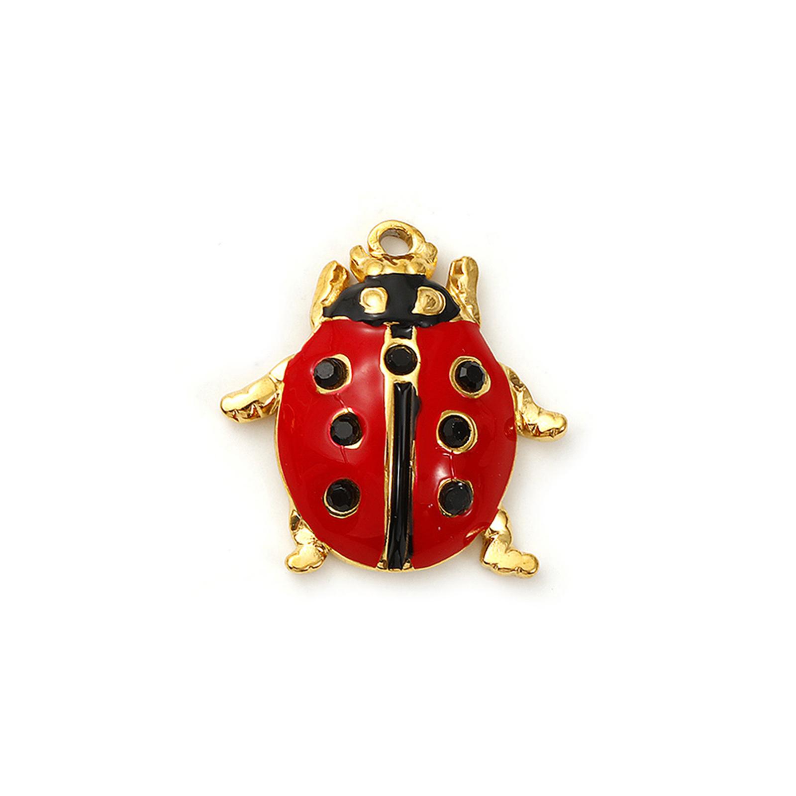 Doreen Box 1pc Stainless Steel Ladybug Style Pendants For Jewelry Making 18k Gold Plated Red Black Rhinestone Animal Charms
Doreen Box 1pc Stainless Steel Ladybug Style Pendants For Jewelry Making 18k Gold Plated Red Black Rhinestone Animal Charms