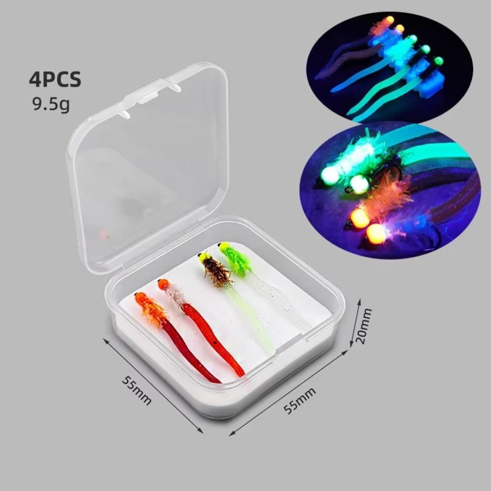 Soft Material Luminous Simulated Earthworms Luminous Design Fly Fishing Flies Fly Fishing 4pcs
Soft Material Luminous Simulated Earthworms Luminous Design Fly Fishing Flies Fly Fishing 4pcs