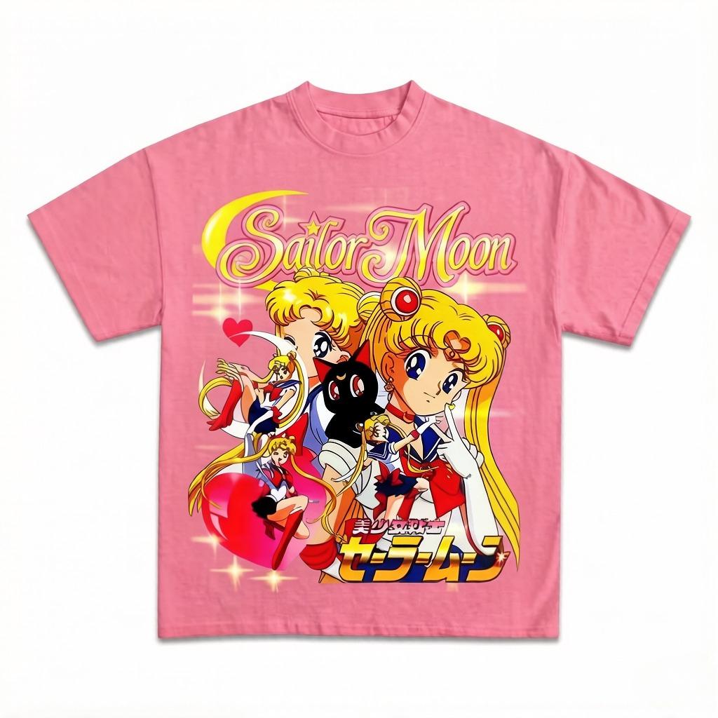 Sailor Moon Japanese Anime Pure Cotton Y2K Summer Season Unisexs and Womens Anime Parentchild Clothing Tshirt S
Sailor Moon Japanese Anime Pure Cotton Y2K Summer Season Unisexs and Womens Anime Parentchild Clothing Tshirt S