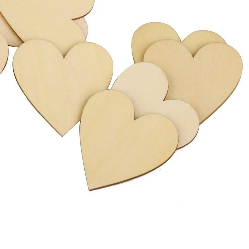 50 Pcs 40mm Wooden Heart Shape Embellishment for Crafts Wedding Decor Christmas Decoration бежевий
50 Pcs 40mm Wooden Heart Shape Embellishment for Crafts Wedding Decor Christmas Decoration бежевий