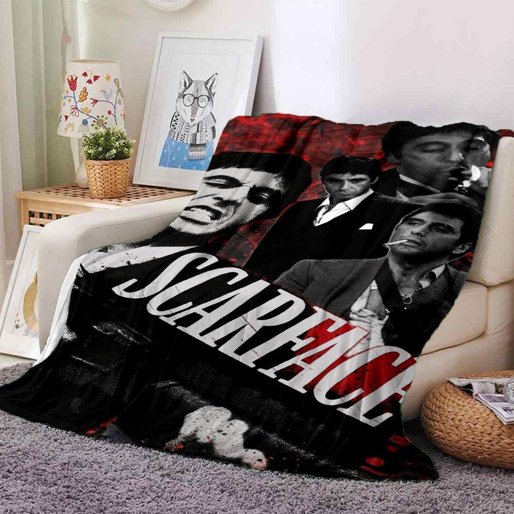1pc Scarface-Inspired Flannel Blanket - Soft Cozy All-Season Throw for Bedroom, Sofa, Camping, Travel - Perfect Gift for Movie FansB94 80cmx120cm(31inx47in)
1pc Scarface-Inspired Flannel Blanket - Soft Cozy All-Season Throw for Bedroom, Sofa, Camping, Travel - Perfect Gift for Movie FansB94 80cmx120cm(31inx47in)