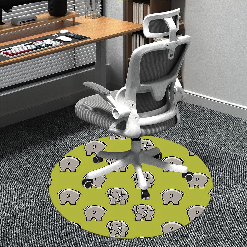 1pc Elephant Pattern Office Round Rug, Non-slip, Soft and Durable Office Rug for Interior Decoration, Perfect for Office, Beautiful Decoration yy26032 80cm by 80cm
1pc Elephant Pattern Office Round Rug, Non-slip, Soft and Durable Office Rug for Interior Decoration, Perfect for Office, Beautiful Decoration yy26032 80cm by 80cm