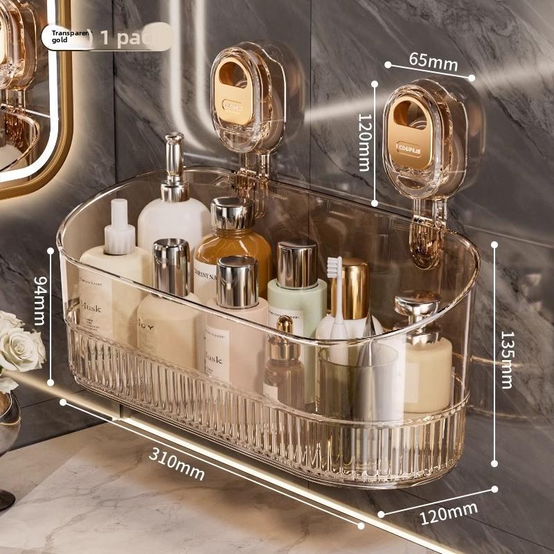 Transparent Storage Rack for Skin Care Products, Bathroom Supplies Rack Acrylic Bathroom Shower Shelf Organizer with Suction Cup золотий
Transparent Storage Rack for Skin Care Products, Bathroom Supplies Rack Acrylic Bathroom Shower Shelf Organizer with Suction Cup золотий