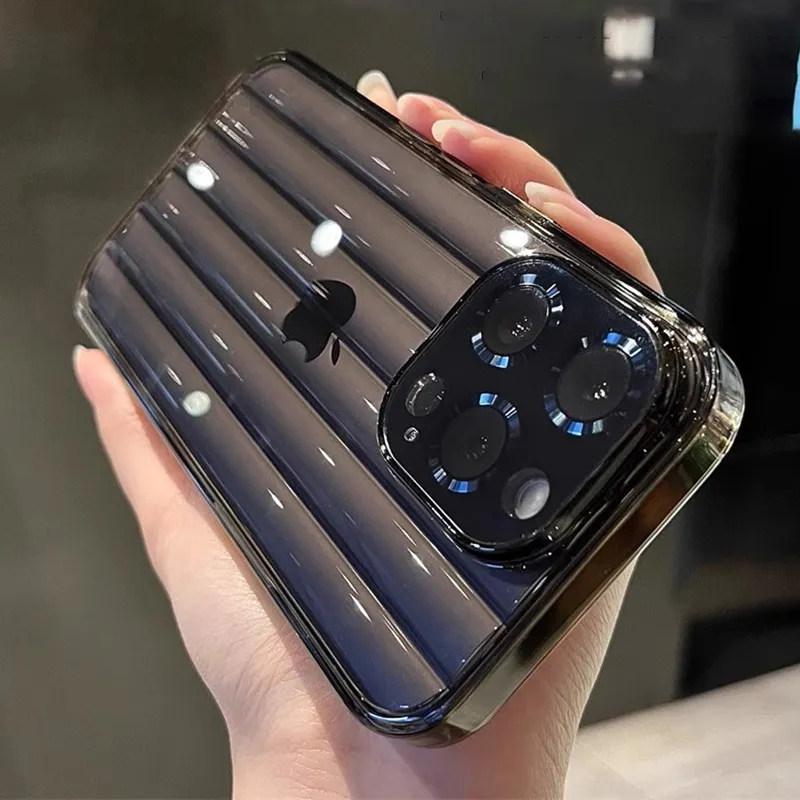 Роскошный прозрачный чехол в полоску для iPhone 14 Plus 13 12 11 Pro Max, защита камеры, прозрачный мягкий силиконовый противоударный чехол-бампер
Роскошный прозрачный чехол в полоску для iPhone 14 Plus 13 12 11 Pro Max, защита камеры, прозрачный мягкий силиконовый противоударный чехол-бампер
