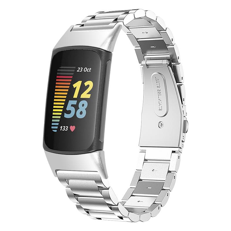 Stainless Steel Metal Band 3 Beads Replacement Watch Strap for Fitbit Charge 6/5 Silver
Stainless Steel Metal Band 3 Beads Replacement Watch Strap for Fitbit Charge 6/5 Silver