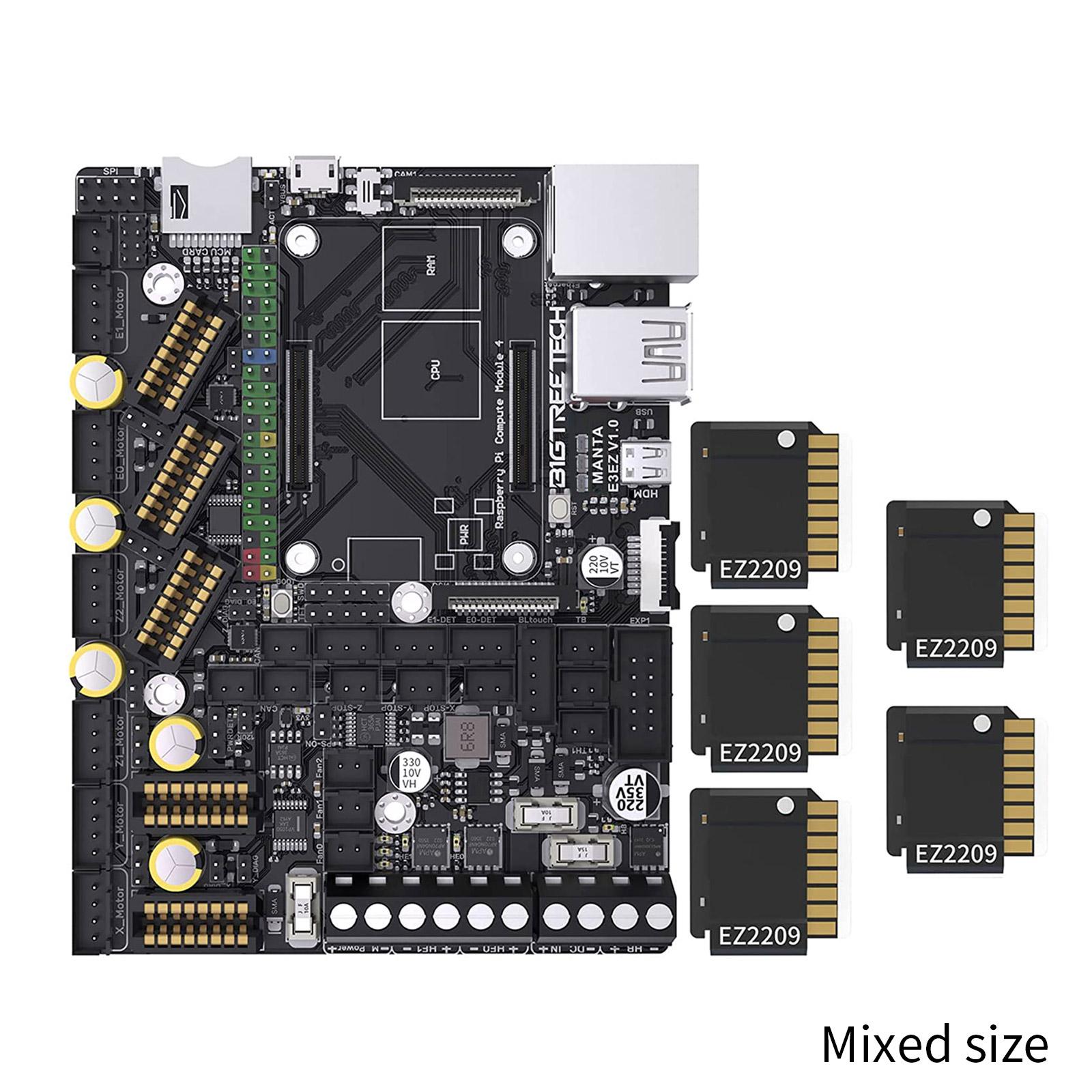 3D-принтер Silent Control Boatrd Manta E3EZ с комплектом двигателей EZ2209 из 5 штук для Ender-3, Ender-3-V2, Ender-3 Pro, BIQU-B1
3D-принтер Silent Control Boatrd Manta E3EZ с комплектом двигателей EZ2209 из 5 штук для Ender-3, Ender-3-V2, Ender-3 Pro, BIQU-B1