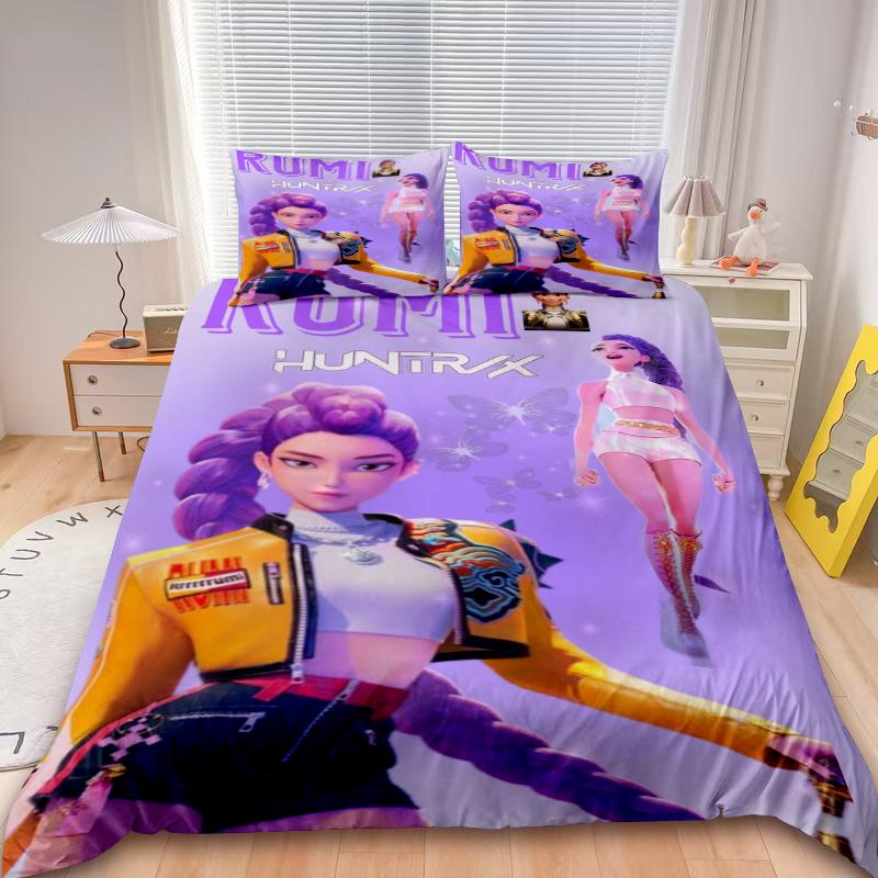 Saja Boys 3pcs Duvet Cover Set K-pop D-Demon H-Hunters Bedding Set Comforter Cover Teens Kids Gifts Bedroom Decor 155X220cm3PCS
Saja Boys 3pcs Duvet Cover Set K-pop D-Demon H-Hunters Bedding Set Comforter Cover Teens Kids Gifts Bedroom Decor 155X220cm3PCS