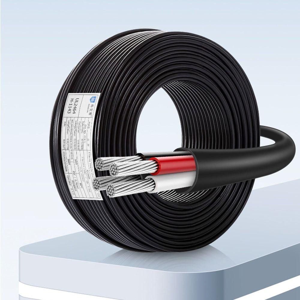 PVC US Electric Cable Extension Cord 2464 Sheathed Wire Cable DC Power Cable 4 cores чорний
PVC US Electric Cable Extension Cord 2464 Sheathed Wire Cable DC Power Cable 4 cores чорний