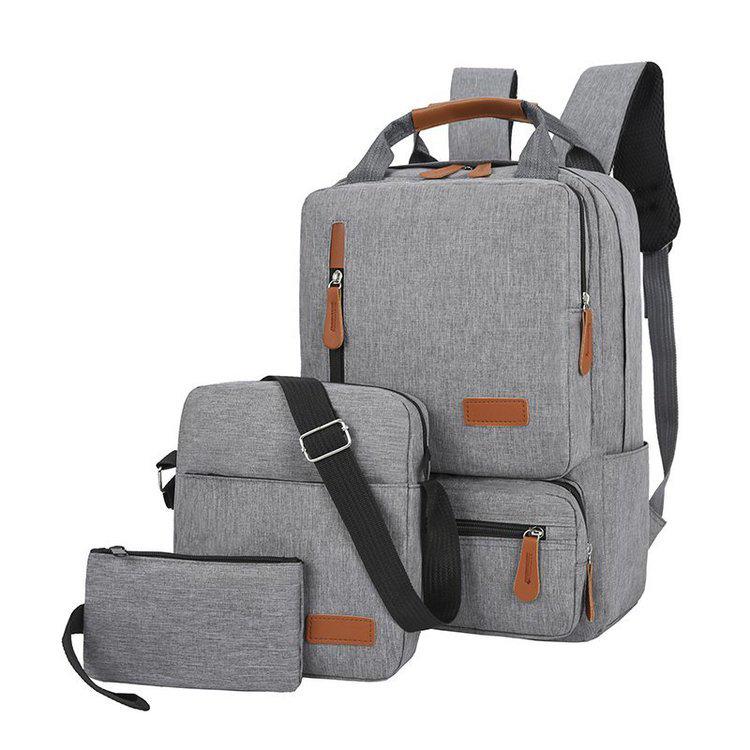 Men s Cross-border Three-piece Backpack Set: Outdoor Travel, Large Capacity School & Laptop Bag Customization Size светло-серый
Men s Cross-border Three-piece Backpack Set: Outdoor Travel, Large Capacity School & Laptop Bag Customization Size светло-серый