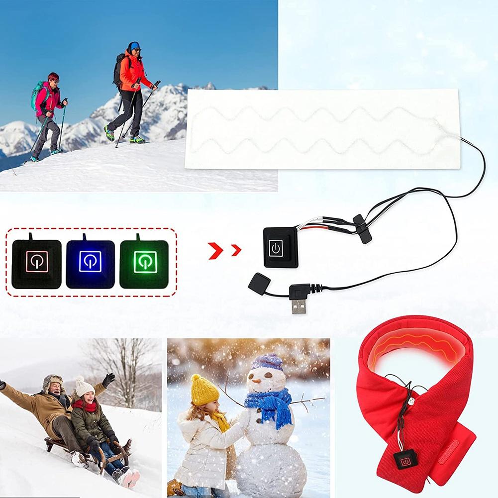 M-Modern-Electric Heating Pad,Thermal Scarf Heated Pad USB Heater Clothing Heating Pads, With LED Indicators For Riding Skiing червоний
M-Modern-Electric Heating Pad,Thermal Scarf Heated Pad USB Heater Clothing Heating Pads, With LED Indicators For Riding Skiing червоний