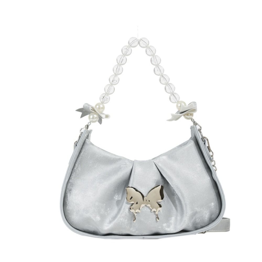 Pearl Hand-held Butterfly Crossbody Bag Solid Color Sweet Armpit Bag Women Shoulder Bag Work серебряный
Pearl Hand-held Butterfly Crossbody Bag Solid Color Sweet Armpit Bag Women Shoulder Bag Work серебряный