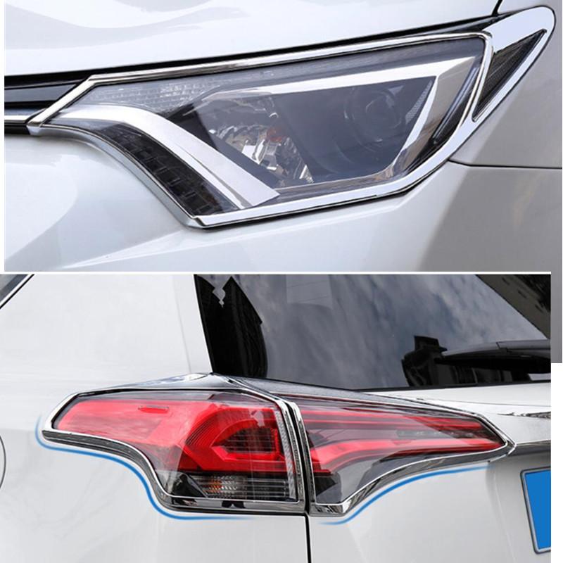 Для RAV4 2016 2017 2018 ABS Chrome передняя головка / задний задний фонарь Крышка фонаря
Для RAV4 2016 2017 2018 ABS Chrome передняя головка / задний задний фонарь Крышка фонаря