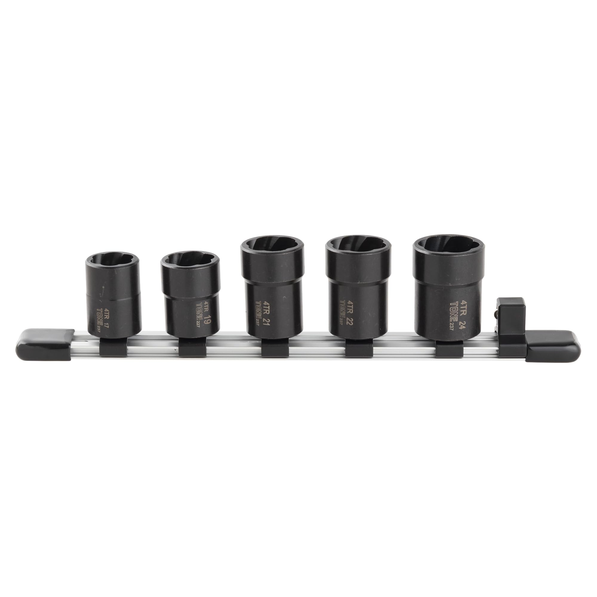 TONE Tornado Socket Set 5 Pieces (with Holder), HTR405, 12.7mm (1/2 ) Drive,
TONE Tornado Socket Set 5 Pieces (with Holder), HTR405, 12.7mm (1/2 ) Drive,