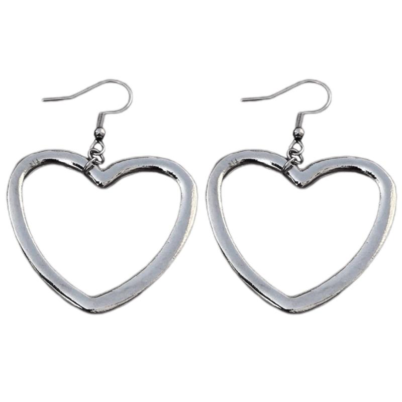 Sweet Cool Metal Hollow Big Heart Pendant Necklace Earrings Simple Drop Earrings
Sweet Cool Metal Hollow Big Heart Pendant Necklace Earrings Simple Drop Earrings