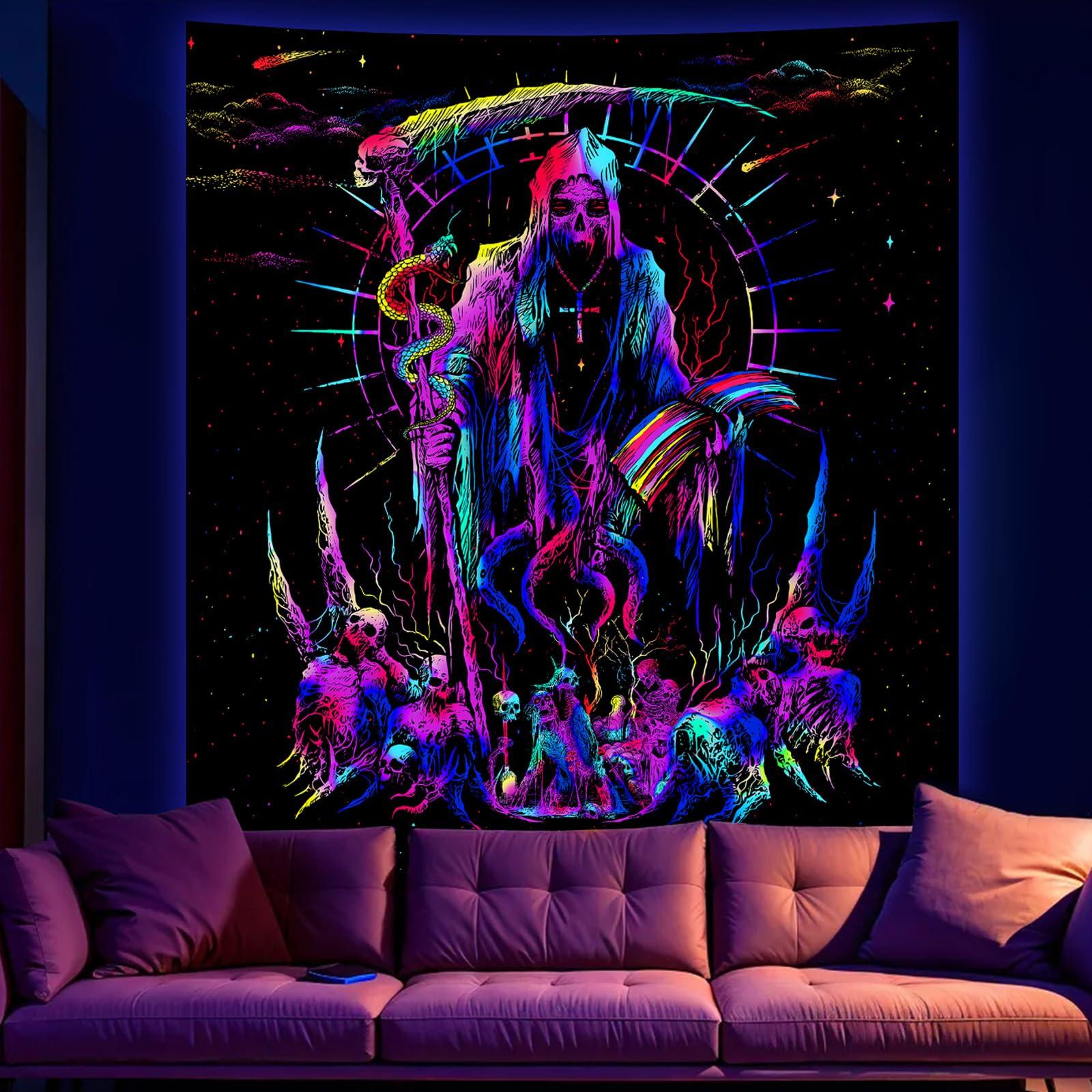 VIKAMA Halloween Dark Reaper Tapestry Viper Skeleton Legion of Stars Gaming Room Escape Room Decoration Cyberpunk 74x94cm(29x37in)
VIKAMA Halloween Dark Reaper Tapestry Viper Skeleton Legion of Stars Gaming Room Escape Room Decoration Cyberpunk 74x94cm(29x37in)