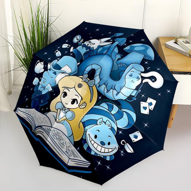 1pc Alice in Wonderland Adventure: Chibi Characters on an Automatic Opening Umbrella with Foldable Design, Iron Frame, Outdoor Use, Perfect
1pc Alice in Wonderland Adventure: Chibi Characters on an Automatic Opening Umbrella with Foldable Design, Iron Frame, Outdoor Use, Perfect