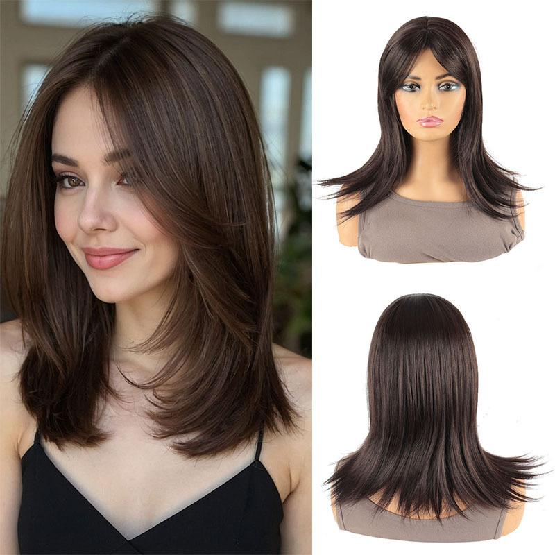 Synthetic Hair Long Brown Wigs for Women Natural Straight Hair Mommy Wig with Bangs Mixed Brown Color Good Clearance Sale Wig 20inches коричневый
Synthetic Hair Long Brown Wigs for Women Natural Straight Hair Mommy Wig with Bangs Mixed Brown Color Good Clearance Sale Wig 20inches коричневый