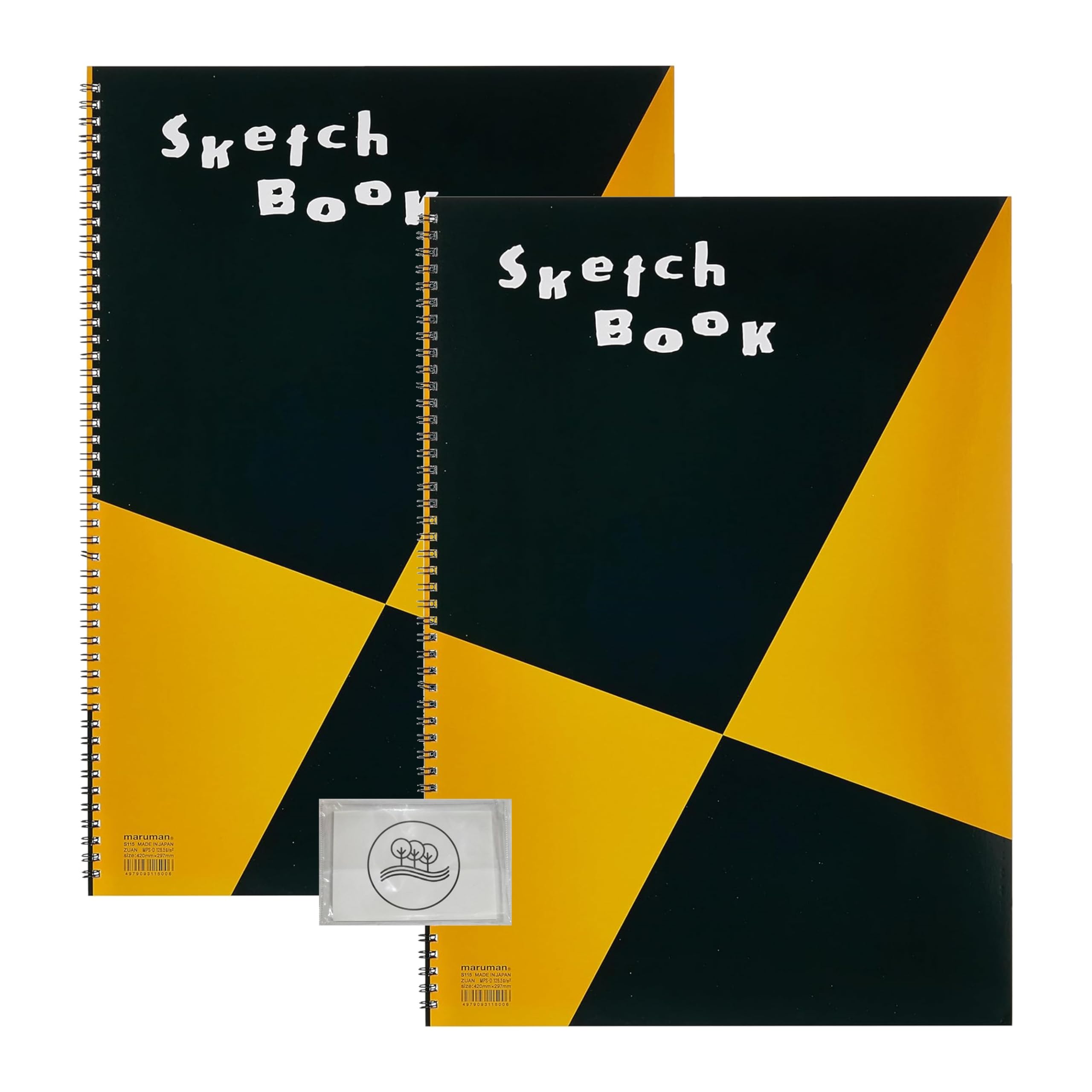Maruman Sketchbook A3 Design Series Drawing Paper 24 Sheets S115 2 Books with Original Tissues чорний
Maruman Sketchbook A3 Design Series Drawing Paper 24 Sheets S115 2 Books with Original Tissues чорний