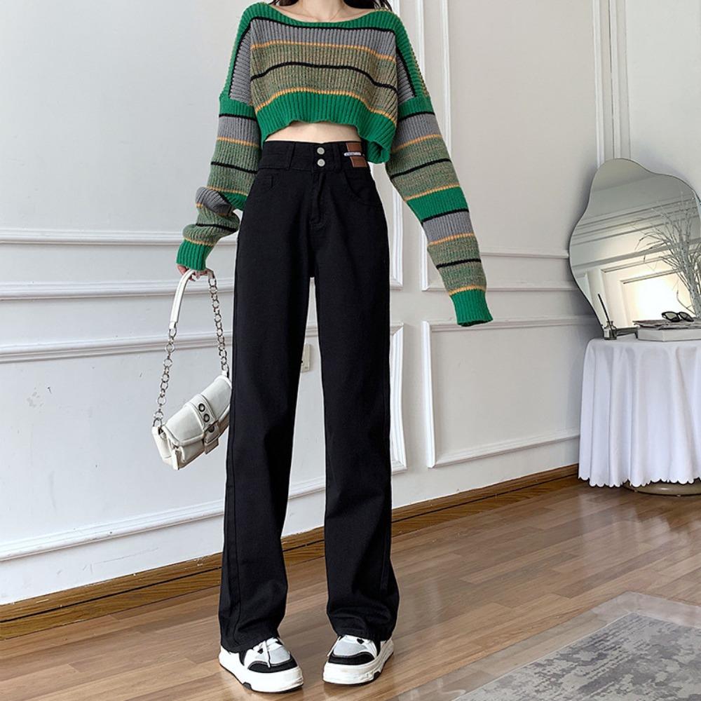 Personalized high waist wide legs double buckle jeans women s loose drape 2025 new thin floor mopping jeans S чёрный
Personalized high waist wide legs double buckle jeans women s loose drape 2025 new thin floor mopping jeans S чёрный