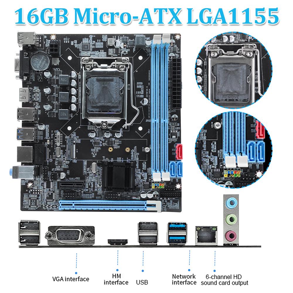 Материнська плата B75 Socket LGA1155 16GB Micro-ATX для настільних ПК Материнська плата Порти VGA+HDMI-сумісний+RJ45 Вбудований LAN Realtek 10/100 Мбіт/с Poland
Материнська плата B75 Socket LGA1155 16GB Micro-ATX для настільних ПК Материнська плата Порти VGA+HDMI-сумісний+RJ45 Вбудований LAN Realtek 10/100 Мбіт/с Poland