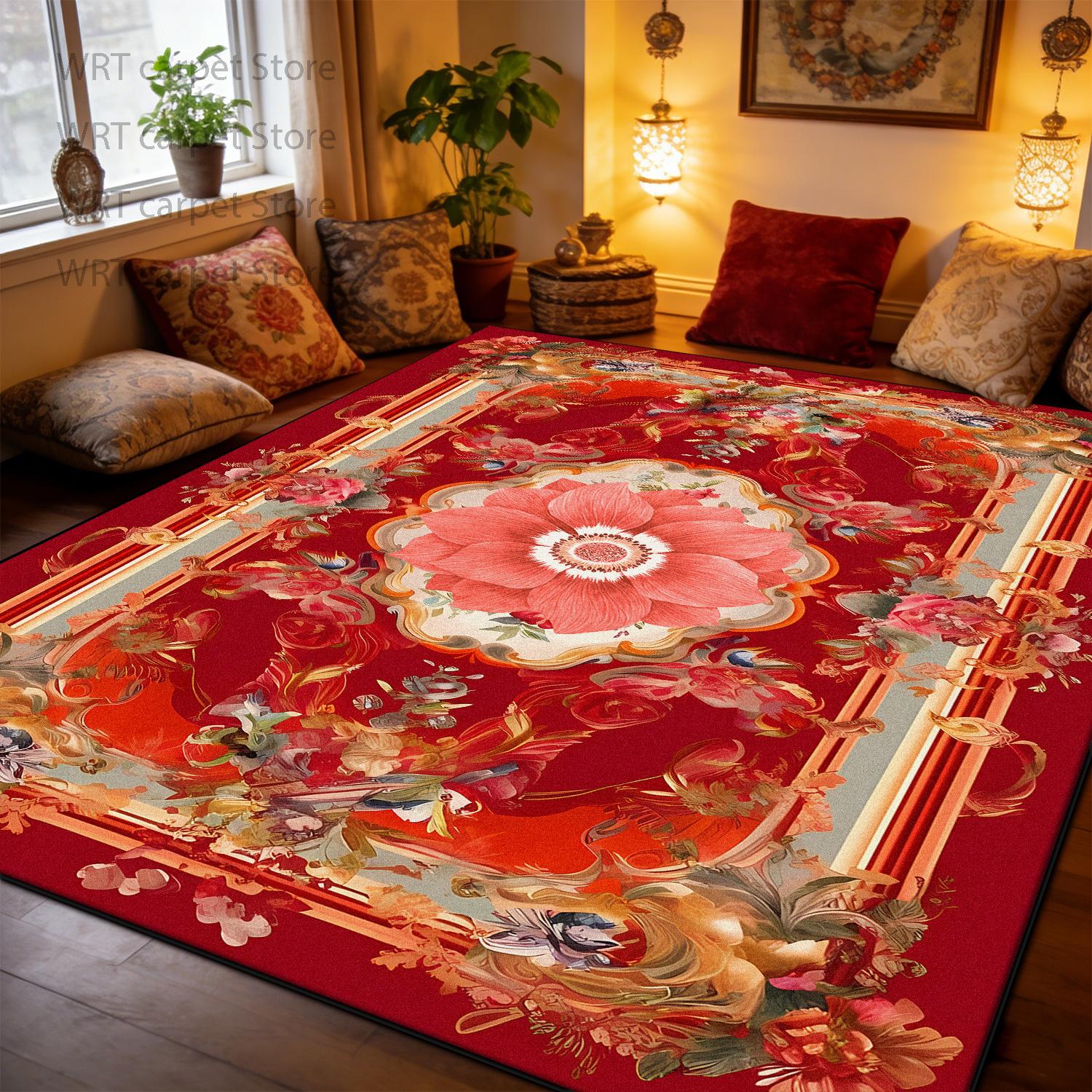 European Style Marble Flower Pattern Carpet Rose Decoration Home Pile Fabric Large Area Rugs Bedroom Non-slip Washable Floor Mat 60x90cm
European Style Marble Flower Pattern Carpet Rose Decoration Home Pile Fabric Large Area Rugs Bedroom Non-slip Washable Floor Mat 60x90cm