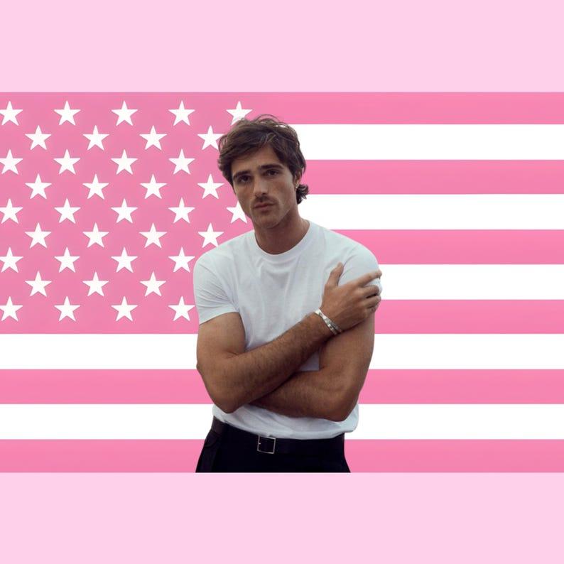 Pink American flag tapestry 75x100 чорний
Pink American flag tapestry 75x100 чорний