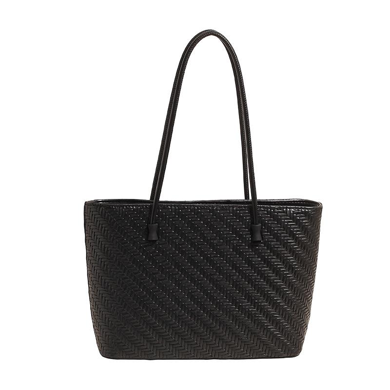 Korean version retro woven bag large capacity tote bag women s 2025 new fashion commuter shoulder bag versatile underarm bag чорний
Korean version retro woven bag large capacity tote bag women s 2025 new fashion commuter shoulder bag versatile underarm bag чорний