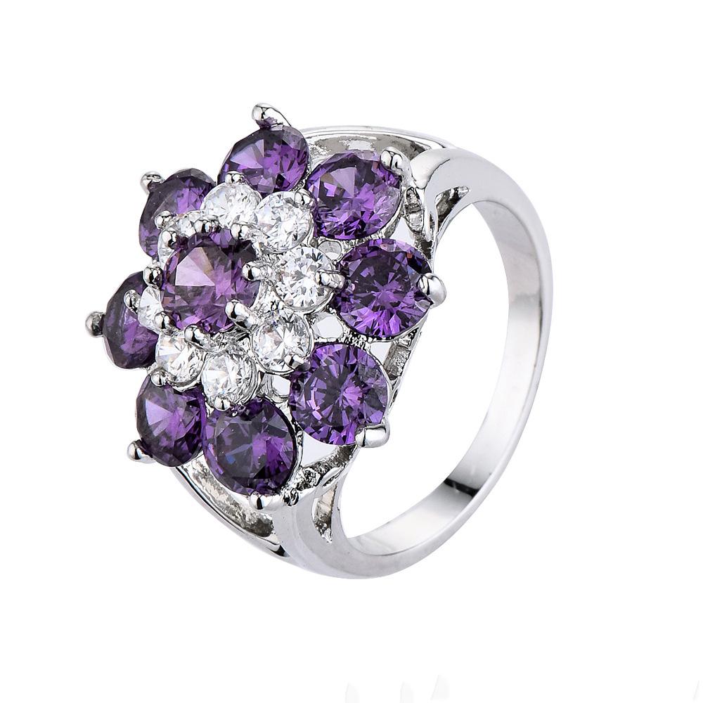Wholesale Purple CZ sterling silver Ring Size 6 7 8 9 10 Flower Design Sunflower Vintage Rings For Women Wedding 6
Wholesale Purple CZ sterling silver Ring Size 6 7 8 9 10 Flower Design Sunflower Vintage Rings For Women Wedding 6