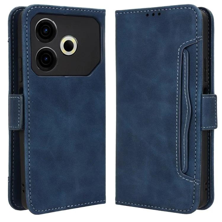 Для TECNO Pova 6 Neo Чехол с несколькими отделениями для карт Кожаный чехол-подставка для телефона - Синий
Для TECNO Pova 6 Neo Чехол с несколькими отделениями для карт Кожаный чехол-подставка для телефона - Синий