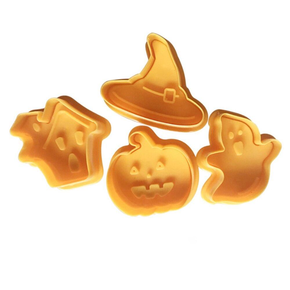 4pcs Halloween Pumpkin Ghost Theme Plastic Cookie Cutter Plunger Fondant Chocolate Mold Cake Decorating Tools
4pcs Halloween Pumpkin Ghost Theme Plastic Cookie Cutter Plunger Fondant Chocolate Mold Cake Decorating Tools
