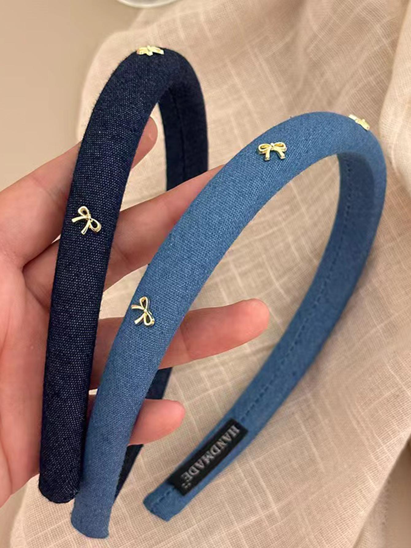 1/2PCS New Bow Denim Blue Headbands for Women Temperament Elegant Hair Bands Korean Girls Hair Hoops Sponge Hair Accessories
1/2PCS New Bow Denim Blue Headbands for Women Temperament Elegant Hair Bands Korean Girls Hair Hoops Sponge Hair Accessories