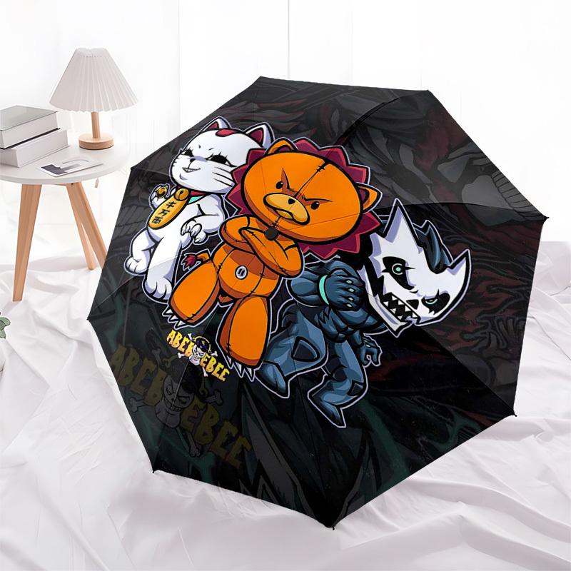 1pc ABEBEE Cat Trio Umbrella Automatic Opening & Closing, Foldable Design, 8-Rib Structure, Outdoor, Ideal Gift for Fans, Travelers, Daily Use, Festiv
1pc ABEBEE Cat Trio Umbrella Automatic Opening & Closing, Foldable Design, 8-Rib Structure, Outdoor, Ideal Gift for Fans, Travelers, Daily Use, Festiv