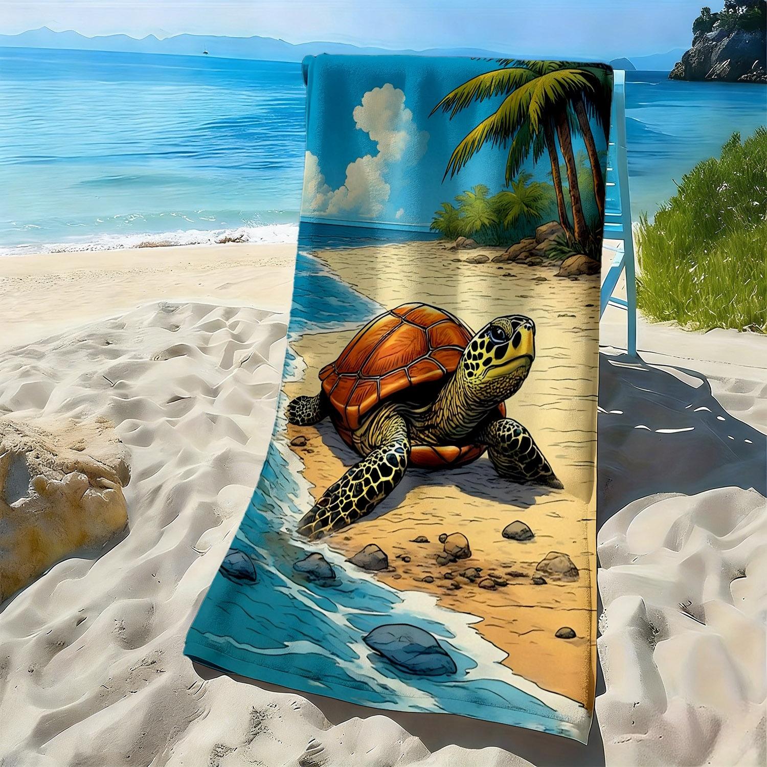 Turtle and Tropical Marine Life Pattern polyester microfiber beach towel is highly absorbent suitable for swimming beach outings W30*H60(CM)
Turtle and Tropical Marine Life Pattern polyester microfiber beach towel is highly absorbent suitable for swimming beach outings W30*H60(CM)