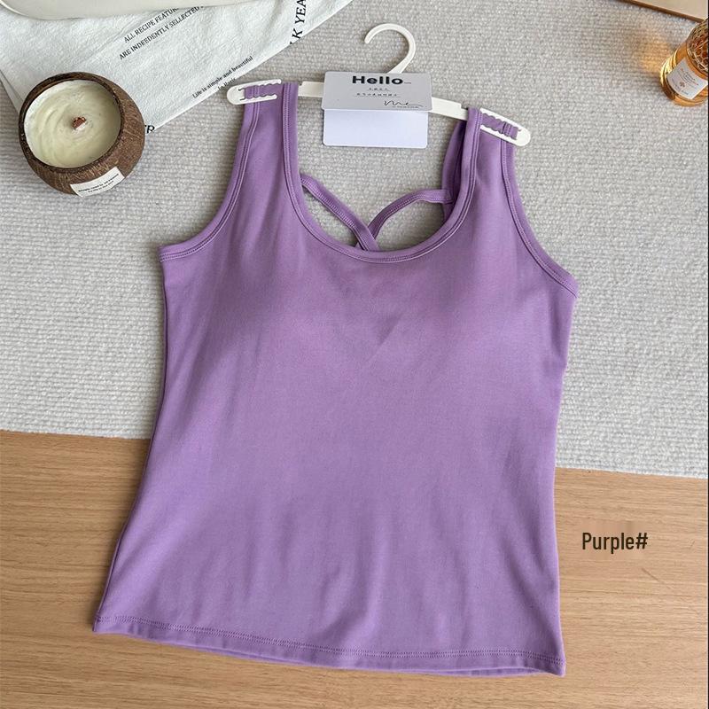 Cloud Cotton Stylish Tank Top: Subtle Detail, Solid Color, Beautiful Back, Dopamine Style, No Bra Needed, Pure Desire for Women. One Size (80-135)
Cloud Cotton Stylish Tank Top: Subtle Detail, Solid Color, Beautiful Back, Dopamine Style, No Bra Needed, Pure Desire for Women. One Size (80-135)