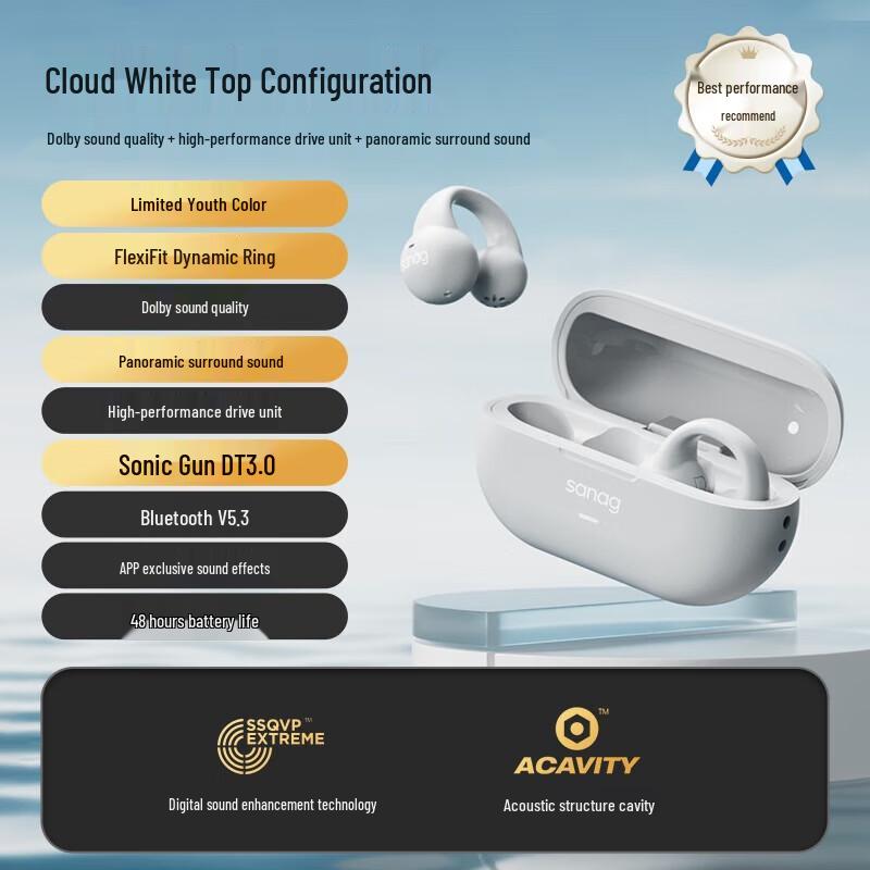 SANAG Z36S Pro Wireless Bone Conduction Ear-clip Sports Headphones
SANAG Z36S Pro Wireless Bone Conduction Ear-clip Sports Headphones