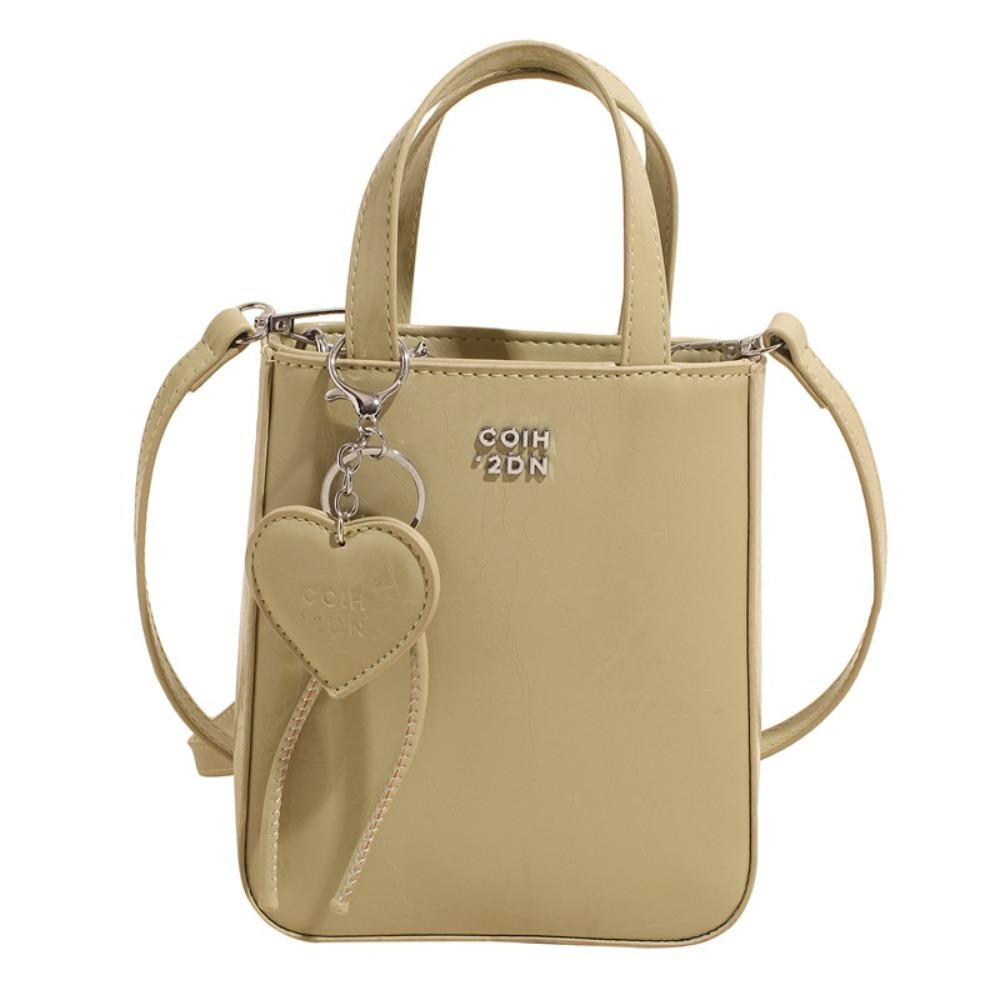 Trendy Pu Leather Shoulder Bag with Love Keychain Pendant Chic Crossbody Bags Versatile High Quality Handbags for Women зелений
Trendy Pu Leather Shoulder Bag with Love Keychain Pendant Chic Crossbody Bags Versatile High Quality Handbags for Women зелений
