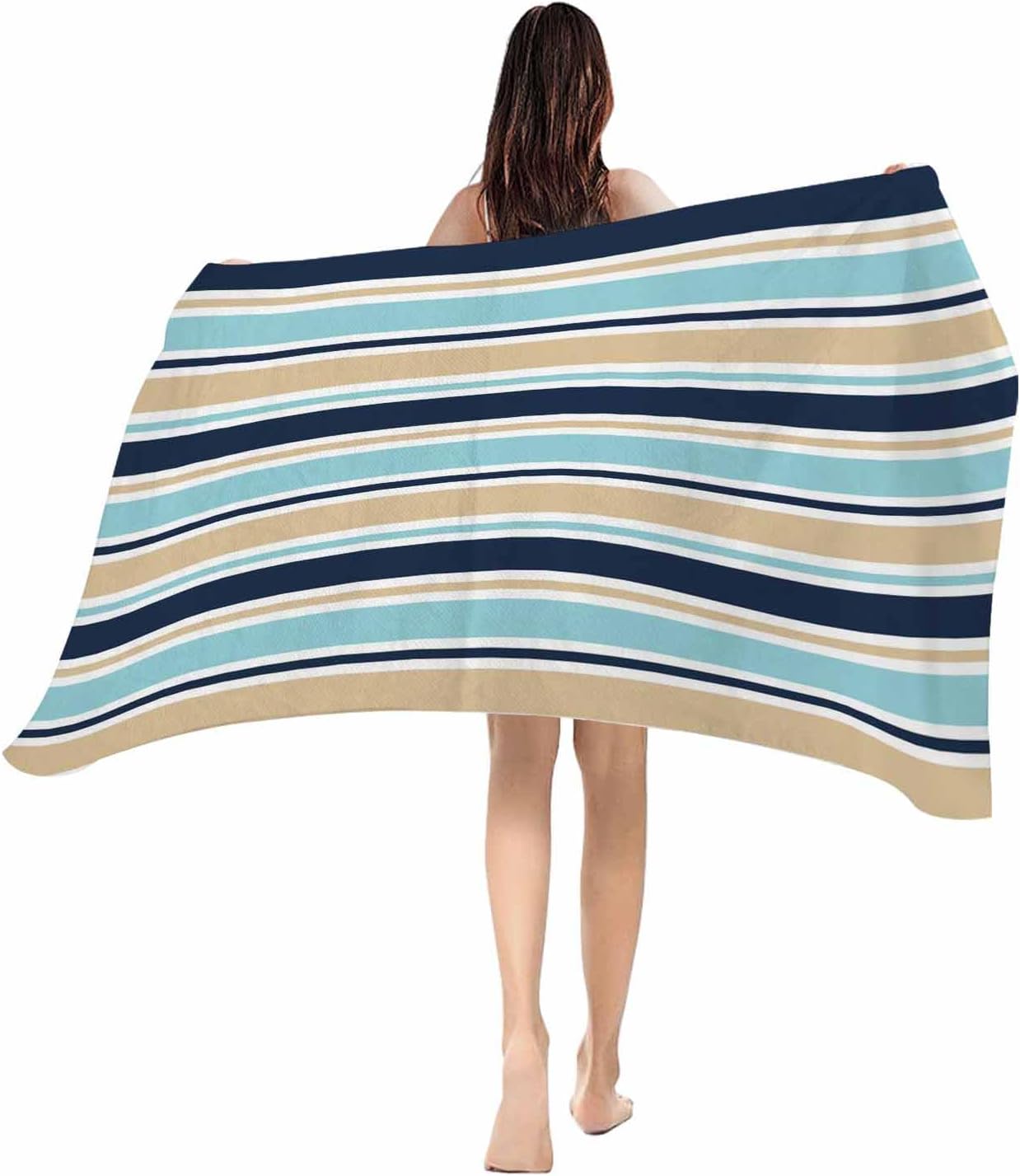 Beach Towel Grey Stripes Bath Pool Towels Navy Blue Classic Striped Soft Absorbent Beach Towel Lightweight Large Quick Dry Swim W30*H60(CM)
Beach Towel Grey Stripes Bath Pool Towels Navy Blue Classic Striped Soft Absorbent Beach Towel Lightweight Large Quick Dry Swim W30*H60(CM)