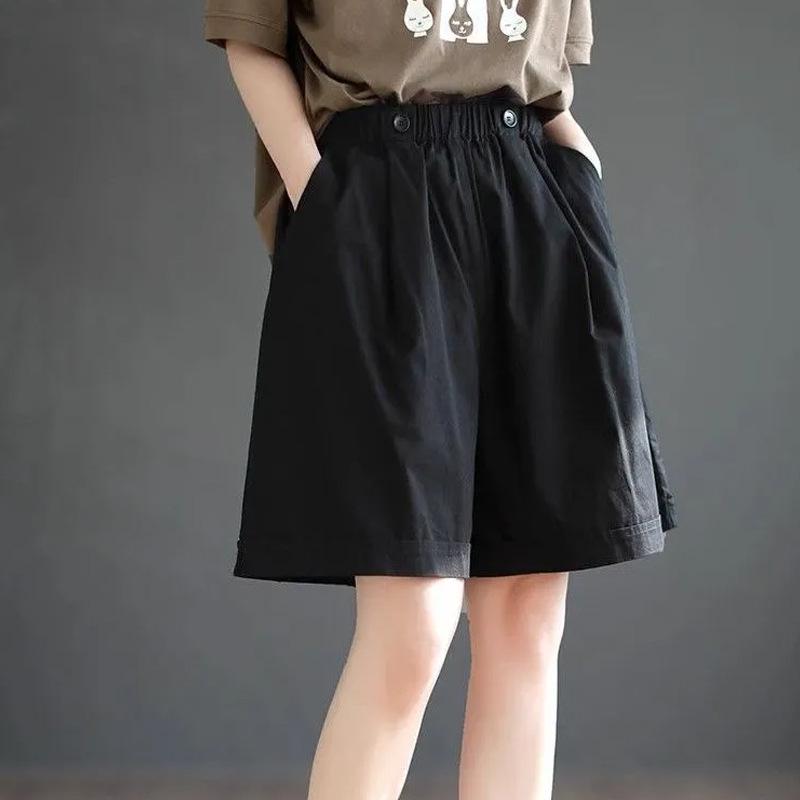 Women s Pure Cotton Elastic Waist Wide-Leg Capri Shorts 2026 - Versatile Plus Size Workwear L
Women s Pure Cotton Elastic Waist Wide-Leg Capri Shorts 2026 - Versatile Plus Size Workwear L